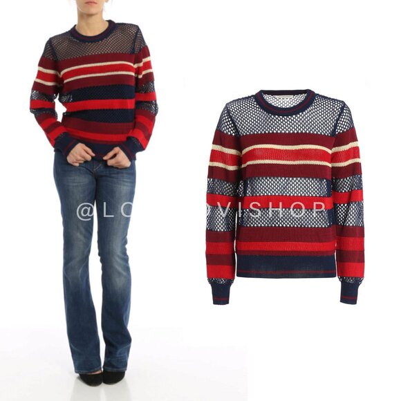 Isabel Marant Sweaters - Runway! Isabel Marant Étoile 'Deacon' Mesh Sweater | As Seen on Aidan Bissett!